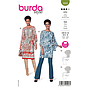 Patron Burda 5950 - Robe cintrée avec encolure arrondie et manches 3/4 du 36 au 46 (FR)