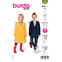 Patron Burda 9253 - Manteau à simple boutonnage et jupe de 104 à 146 cm#