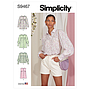 Patron Simplicity 9467 - Hauts pour jeunes filles