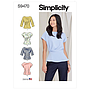 Patron Simplicity 9470 - Hauts pour jeunes filles