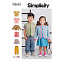 Patron Simplicity 9485 - Haut en maille, Veste, Gilet, Jupe et Pantalon pour tout petits