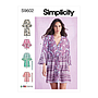 Patron Simplicity 9602 - Caftans et Vestes enveloppantes pour jeunes filles