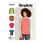 Patron Simplicity 9645 - Haut en tricot du 36 au 56 (FR)