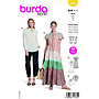 Patron Burda 5823 - Maxi- robe du 36 au 46 FR