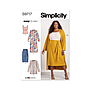 Patron Simplicity 9717 - Haut en tricot du 48 au 66 FR