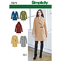 Patrón Simplicity 7871.H5 Abrigo Mujer